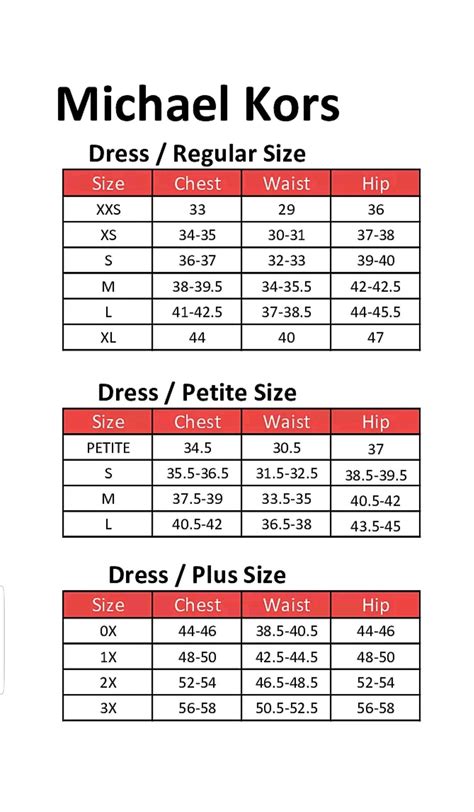 does michael kors run true to size|Michael Kors clothes size chart.